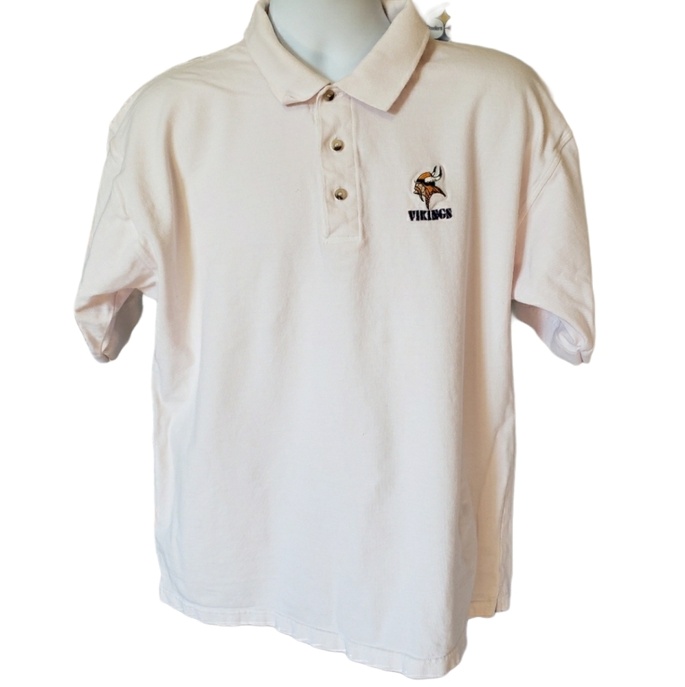 Minnesota Vikings Polo National Football League Football Apparel XL White